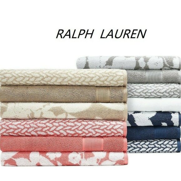 Ralph Lauren Sanders Antimicrobial Cotton 30x56 Large (1) Bath Towel Pewter Gray - Picture 3 of 6